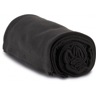 Plaid en polaire KP424 - Black personnalisable - Vue de face