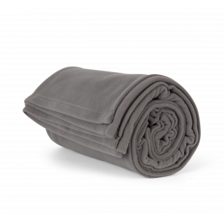 Plaid en polaire KP424 - Steel Grey personnalisable - Vue de face