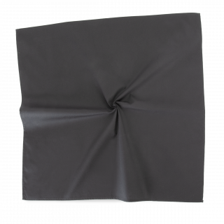 Bandana carré KP451 - Black personnalisable - Vue de face