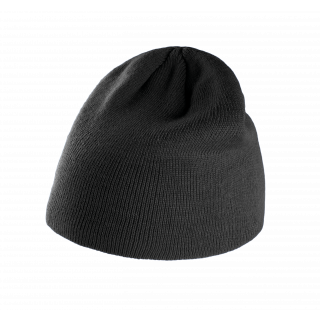 Bonnet tricoté KP513 - Black personnalisable - Vue de face