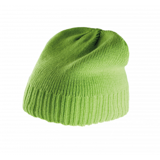Bonnet bordure côtelée KP516 - Lime personnalisable - Vue de face