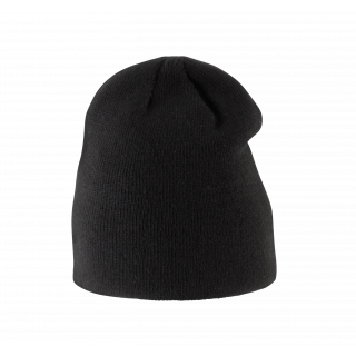 Bonnet enfant tricoté KP524 - Black personnalisable - Vue de face
