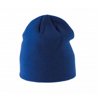 Bonnet enfant tricoté KP524 - Royal Blue personnalisable - Vue de face