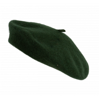 Béret basque KP604 - Forest Green personnalisable - Vue de face
