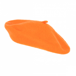 Béret basque KP604 - Flame Orange personnalisable - Vue de face