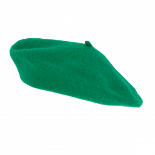 Béret basque KP604 - Kelly Green personnalisable - Vue de face