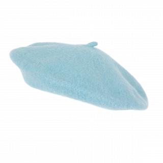 Béret basque KP604 - Pastel Blue personnalisable - Vue de face