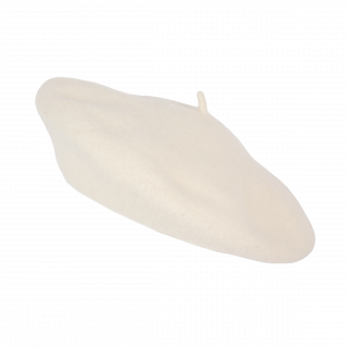 Béret basque KP604 - Shell White personnalisable - Vue de face