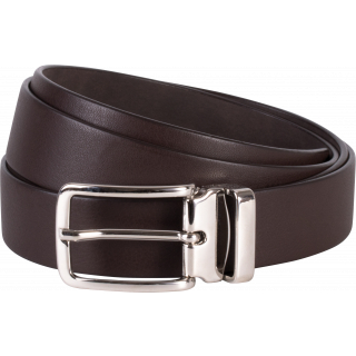 Ceinture classique - 30 mm KP807 - Dark Brown personnalisable - Vue de face
