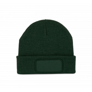 Bonnet recyclé avec patch KP890 - Forest Green personnalisable - Vue de face