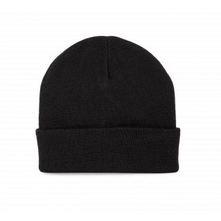Bonnet recyclé avec doublure Thinsulate™ KP893 - Black personnalisable - Vue de face