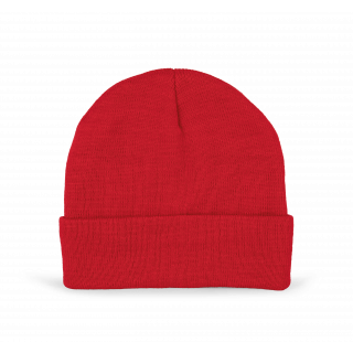 Bonnet recyclé avec doublure Thinsulate™ KP893 - Red personnalisable - Vue de face