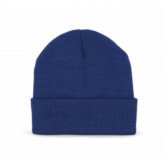 Bonnet recyclé avec doublure Thinsulate™ KP893 - Royal Blue personnalisable - Vue de face