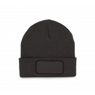 Bonnet avec patch KP895 - Dark Grey personnalisable - Vue de face