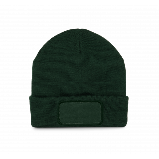 Bonnet avec patch KP895 - Forest Green personnalisable - Vue de face