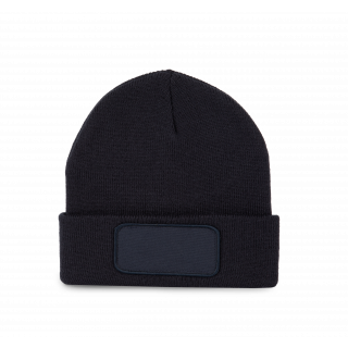 Bonnet avec patch KP895 - Navy personnalisable - Vue de face