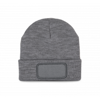 Bonnet avec patch KP895 - Oxford grey personnalisable - Vue de face