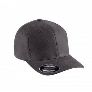 Casquette Flexfit coton brossé - 6 panneaux KP907 - Deep Grey personnalisable - Vue de face