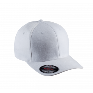 Casquette Flexfit coton brossé - 6 panneaux KP907 - White personnalisable - Vue de face