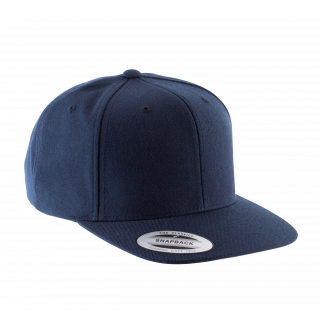 Casquette visière plate - 6 panneaux KP910 - Navy personnalisable - Vue de face