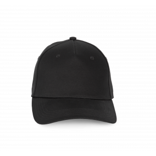 Casquette en coton recyclé - 5 panneaux KP916 - Black personnalisable - Vue de face