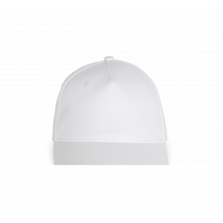 Casquette en coton recyclé - 5 panneaux KP916 - White personnalisable - Vue de face