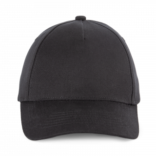 Casquette en coton recyclé 5 panneaux KP921 - Black Night personnalisable - Vue de face