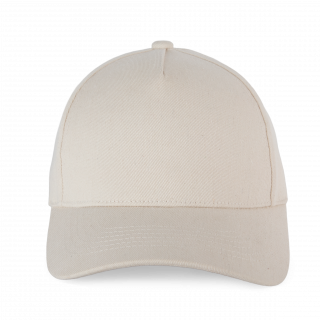Casquette en coton recyclé 5 panneaux KP921 - Ecume personnalisable - Vue de face