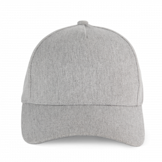 Casquette en coton recyclé 5 panneaux KP921 - Flint Grey personnalisable - Vue de face