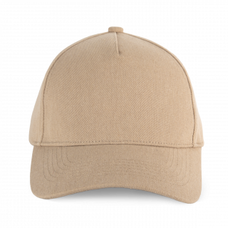 Casquette en coton recyclé 5 panneaux KP921 - Hemp personnalisable - Vue de face
