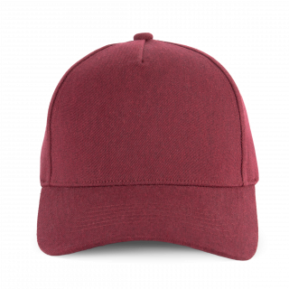 Casquette en coton recyclé 5 panneaux KP921 - Rosewood personnalisable - Vue de face