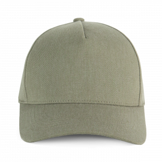 Casquette en coton recyclé 5 panneaux KP921 - Shale Green personnalisable - Vue de face