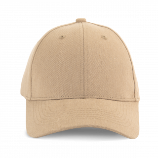 Casquette 6 panneaux en coton recyclé KP922 - Hemp personnalisable - Vue de face