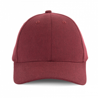 Casquette 6 panneaux en coton recyclé KP922 - Rosewood personnalisable - Vue de face