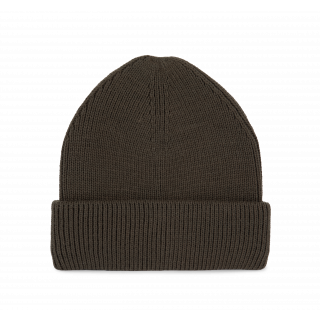 Bonnet côtelé à double revers KP951 - Algae Green personnalisable - Vue de face