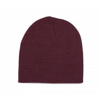Bonnet à maille fine KP956 - Dark Cherry personnalisable - Vue de face