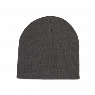 Bonnet à maille fine KP956 - Cement Grey personnalisable - Vue de face