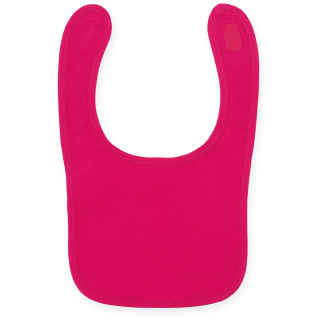 Bavoir LW082 - Fuchsia personnalisable - Vue de face