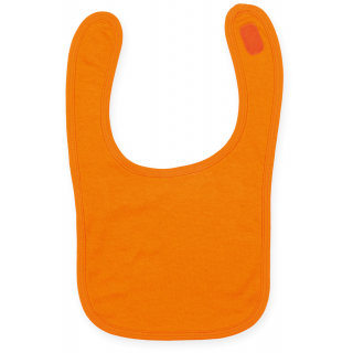 Bavoir LW082 - Orange personnalisable - Vue de face