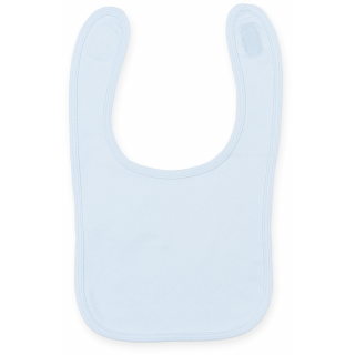 Bavoir LW082 - Pale Blue personnalisable - Vue de face