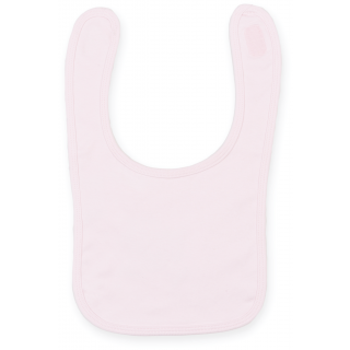 Bavoir LW082 - Pale Pink personnalisable - Vue de face