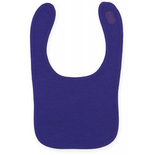 Bavoir LW082 - Purple personnalisable - Vue de face