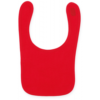 Bavoir LW082 - Red personnalisable - Vue de face
