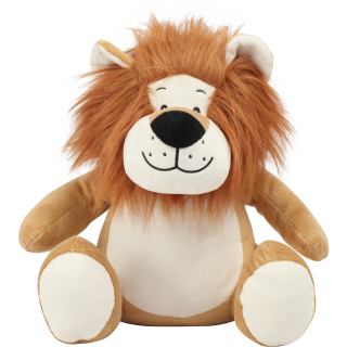Peluche zippée Lion MM569 - Brown personnalisable - Vue de face