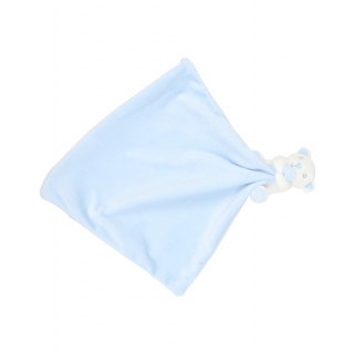 Doudou plat animal MM700 - Blue Bear personnalisable - Vue de face