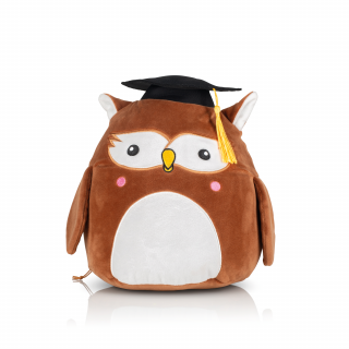 Peluches Squidgy's MM800 - Wise Owl personnalisable - Vue de face