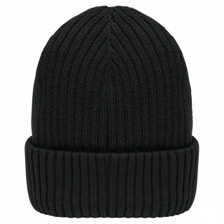 Bonnet écoresponsable unisexe NS014 - Black personnalisable - Vue de face