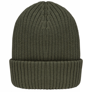 Bonnet écoresponsable unisexe NS014 - Organic Khaki personnalisable - Vue de face