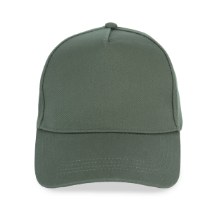 Casquette écoresponsable 5 panneaux unisexe NS037 - Organic Khaki personnalisable - Vue de face