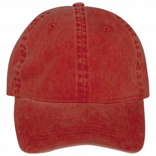 Casquette écoresponsable délavée unisexe NS040 - Washed Paprika personnalisable - Vue de face